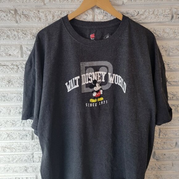 Walt Disney World Mens Shirt 3XL Tee Short Sleeve Gray Mickey Mouse NOV91E - Picture 3 of 8